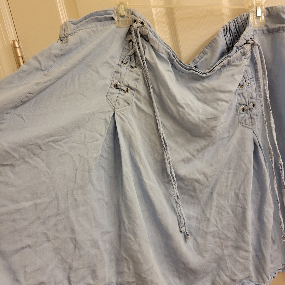 Torrid blue lace up Skirt